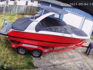 Caribou-Upholstery-Custom-Fitted-Travel-Jet-Boat-Cover-Wake-Boarding-With-Padded-Windshield-Cover-British-Columbia