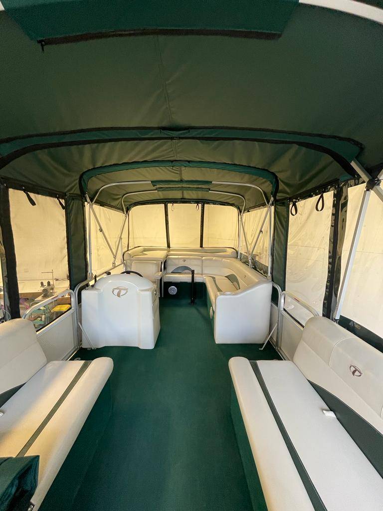 Caribou-upholstery-prince-george-bc-Custom-pontoon-boat-bimini-covers